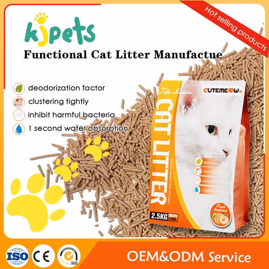 OEM Customized Multiple Aromas & Sizes Cat Tofu Litter Clumps up Quickly